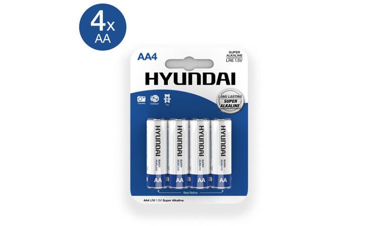 Super Alkaline AA Batteries - 4 pcs - Image 1