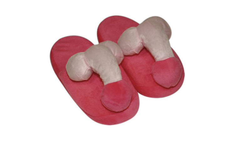 Pink-coloured penis slippers - Image 1