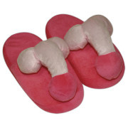 Pink-coloured penis slippers - Image 1
