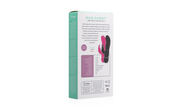 Mad Rabbit Vibrator - Pink - Image 11
