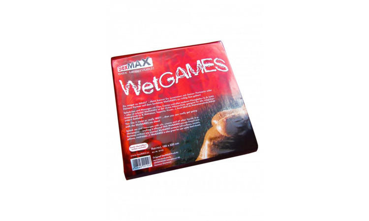 SexMAX WetGAMES Vinyl Sheet 180 x 220 cm - Red - Image 1