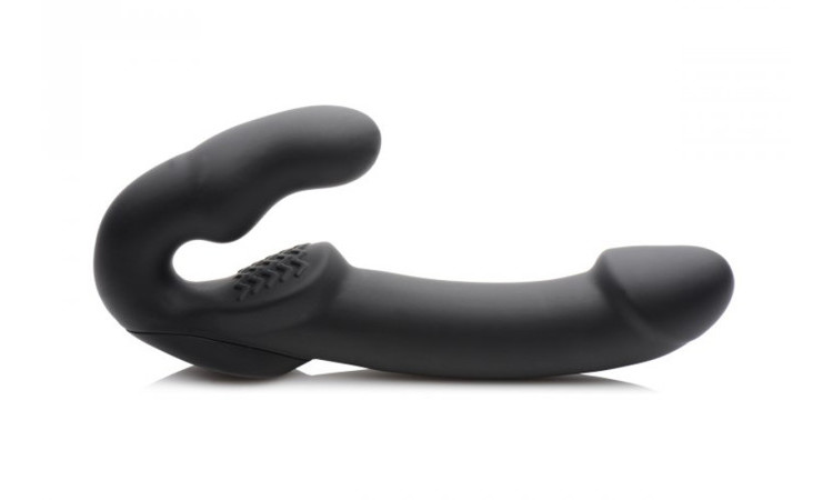 Evoke Vibrating Strapless Strap-On - Black - Image 1