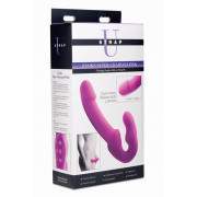 Evoke Vibrating Strapless Strap-On - Pink - Image 6