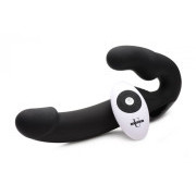 Urge Strapless Strap-On Vibrator - Black - Image 1