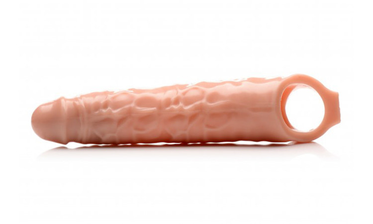Extender Penis Sleeve With Nubs - Light Skin - Image 2