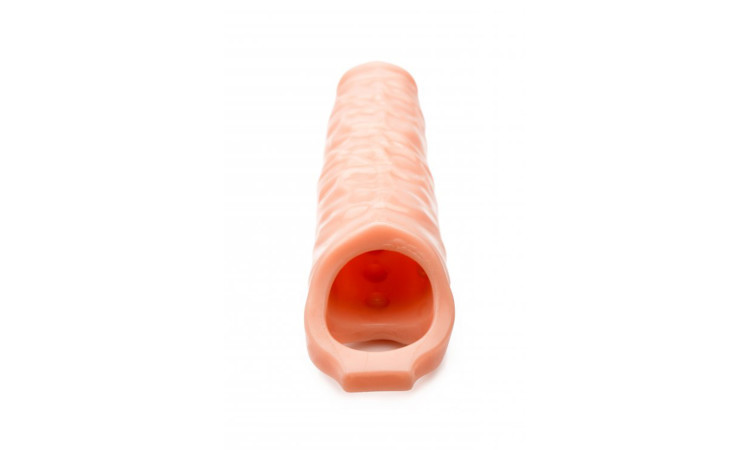 Extender Penis Sleeve With Nubs - Light Skin - Image 3