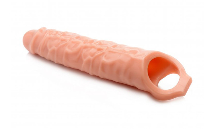 Extender Penis Sleeve With Nubs - Light Skin - Image 4