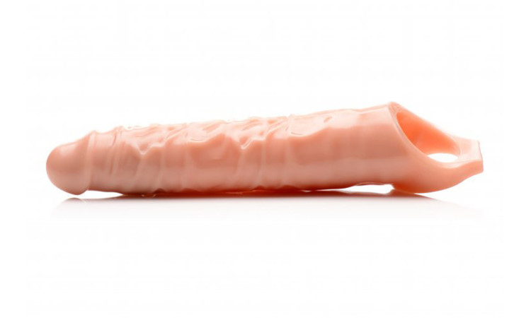 Extender Penis Sleeve With Nubs - Light Skin - Image 1