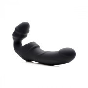 Slim Rider Strapless Strap-on Vibrator - Black - Image 2