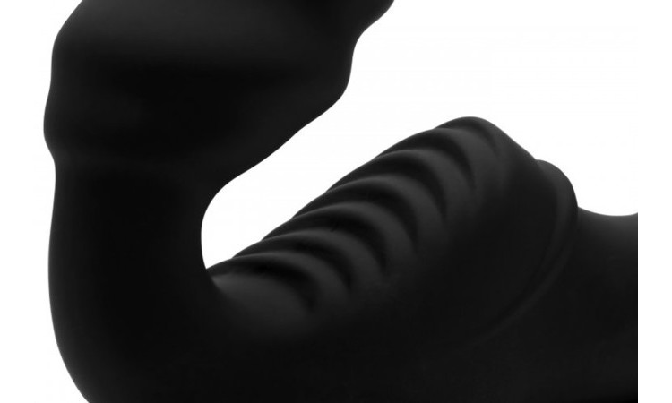 Pro Rider Strapless Strap-on Vibrator - Black - Image 3