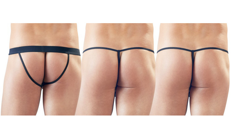 3-Piece Wetlook Thong Set - Image 2