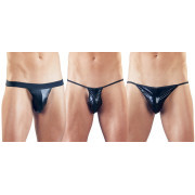 3-Piece Wetlook Thong Set - Image 1