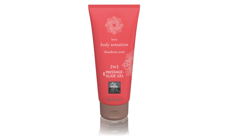 Massage- & Glide Gel 2 in 1 - Strawberry - Image 1