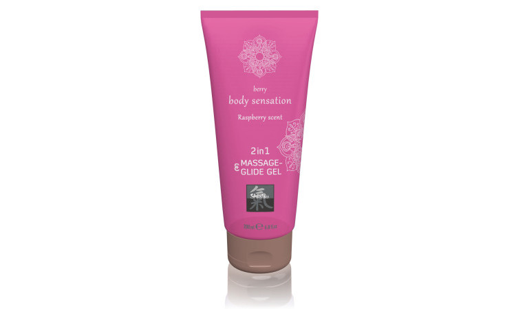 Massage- & Glide Gel 2 in 1 - Raspberry - Image 1