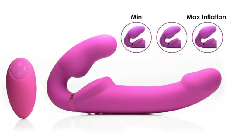 Inflatable Strapless Strap-on with Remote Control - Image 2
