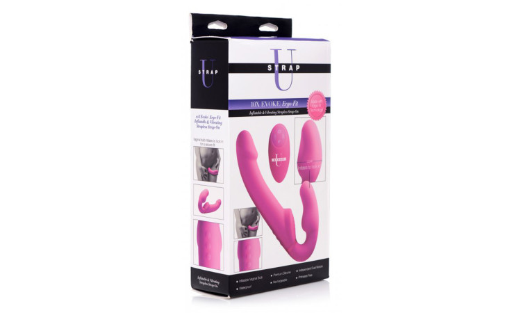 Inflatable Strapless Strap-on with Remote Control - Image 5