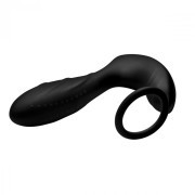 Silicone Prostate Vibrator and Strap with Remote Control - Image 3
