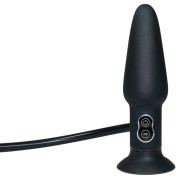 True Black Vibrating Anal Plug - Image 2