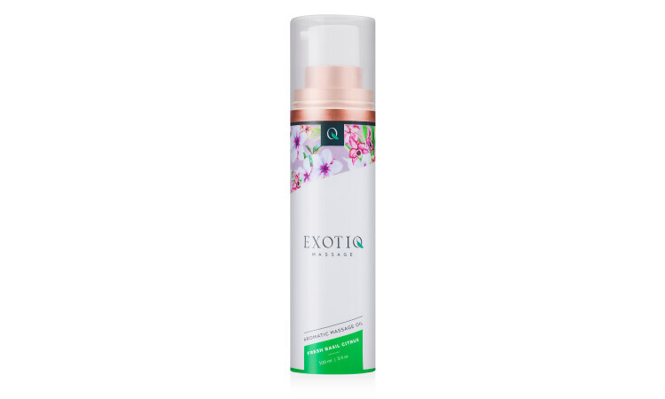 Exotiq Massage Oil Basil Citrus - 100 ml - Image 1