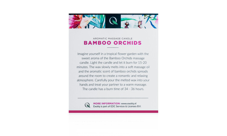 Exotiq Massage Candle Bamboo Orchids - 200g - Image 6