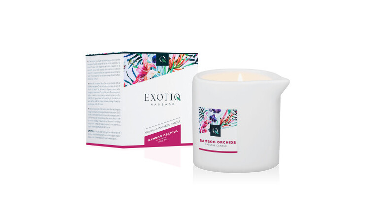 Exotiq Massage Candle Bamboo Orchids - 200g - Image 1