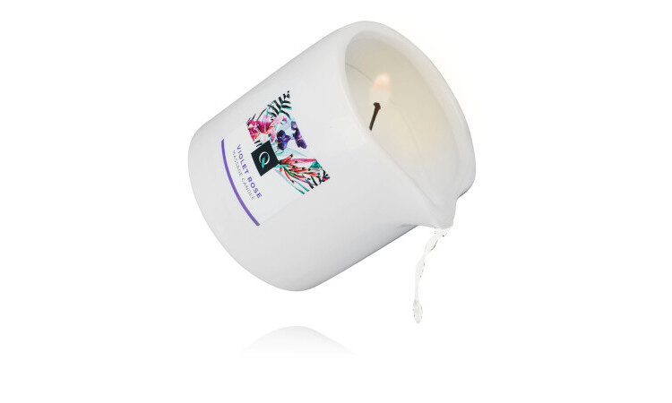 Exotiq Massage Candle Violet Rose - 200g - Image 2
