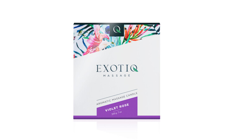 Exotiq Massage Candle Violet Rose - 200g - Image 4