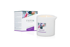 Exotiq Massage Candle Violet Rose - 200g
