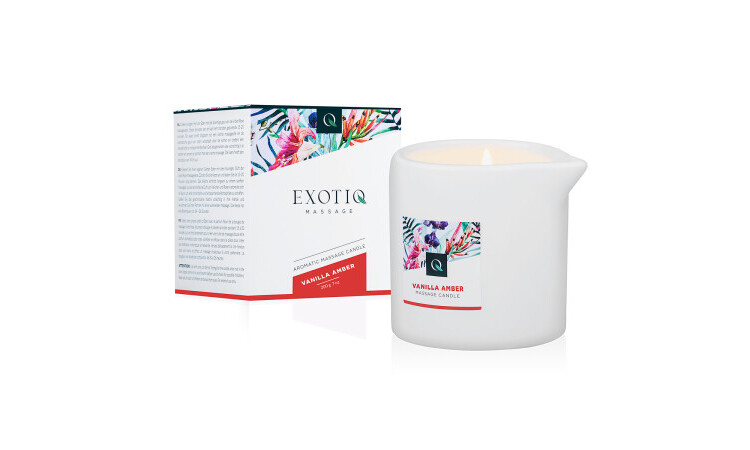 Exotiq Massage Candle Vanilla Amber - 200g - Image 1