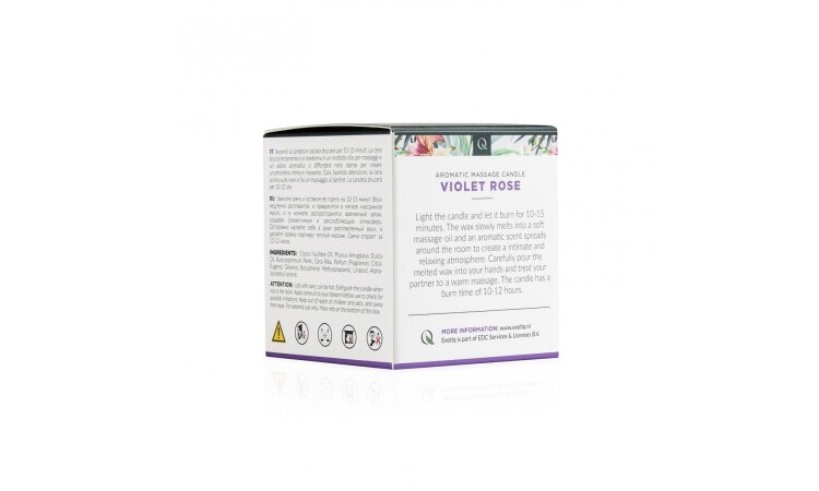 Exotiq Massage Candle Violet Rose - 60g - Image 5