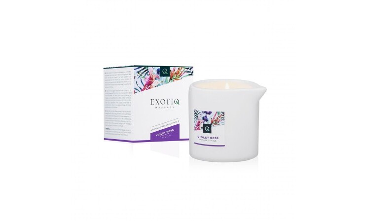 Exotiq Massage Candle Violet Rose - 60g - Image 1