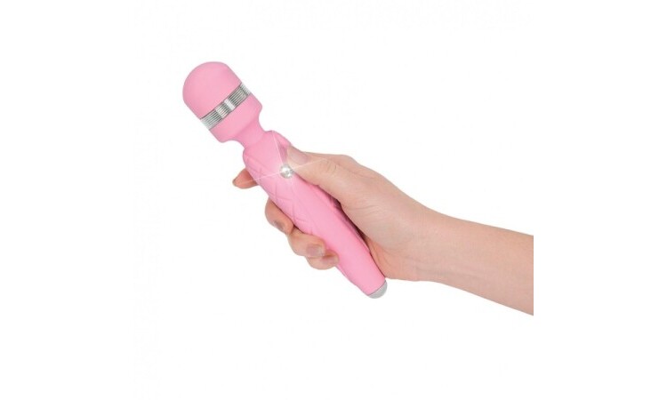 Pillow Talk Cheeky Wand Vibrator - Pink - Image 4