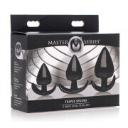 Triple Spades 3-Piece Anal Plug Set - Image 3