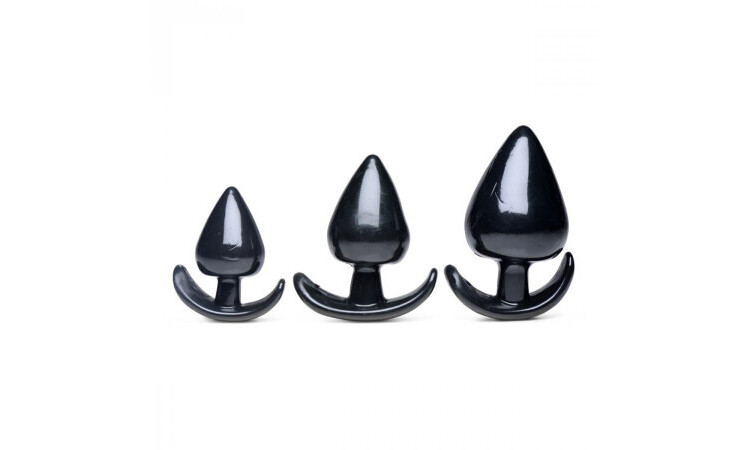 Triple Spades 3-Piece Anal Plug Set - Image 1