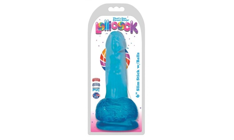 Dildo With Balls 15 CM - Berry Ice - Image 2