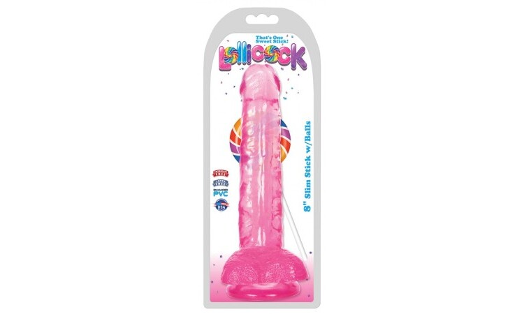 Dildo With Balls 20 CM - Cherry Ice - Image 2