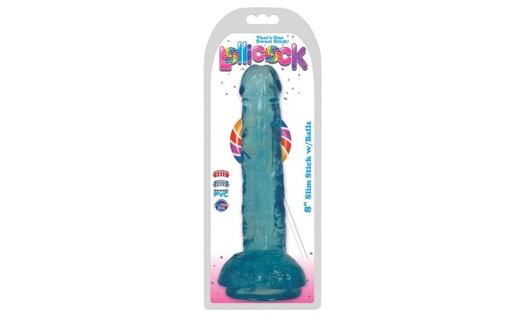 Dildo With Balls 20 CM - Berry Ice - Image 2