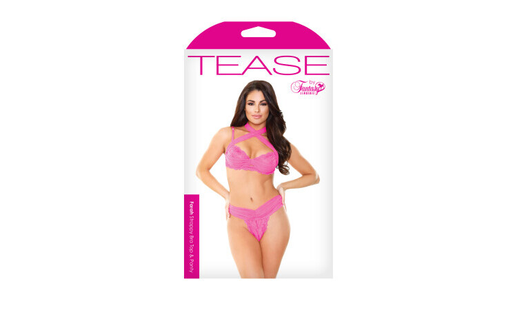 Lace 2-Piece Set - Pink - Image 3