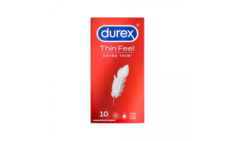 Durex Thin Feel Extra Thin - 10 Count - Image 1