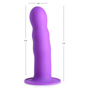 Squeeze-It Wavy Dildo - Purple - Image 2
