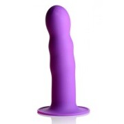 Squeeze-It Wavy Dildo - Purple - Image 1