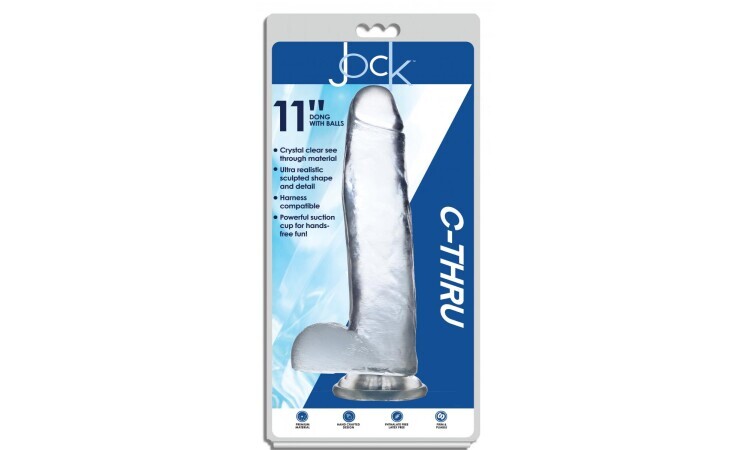 Jock C-Thru Transparante Dildo - 31 cm - Image 3