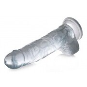 Jock C-Thru Transparent Dildo - 27 cm - Image 2