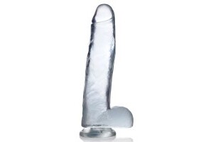 Jock C-Thru Transparent Dildo - 27 cm