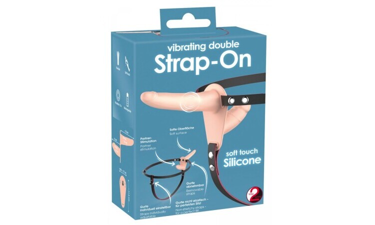 Strap-On With Double Vibrating Dildo - Image 6