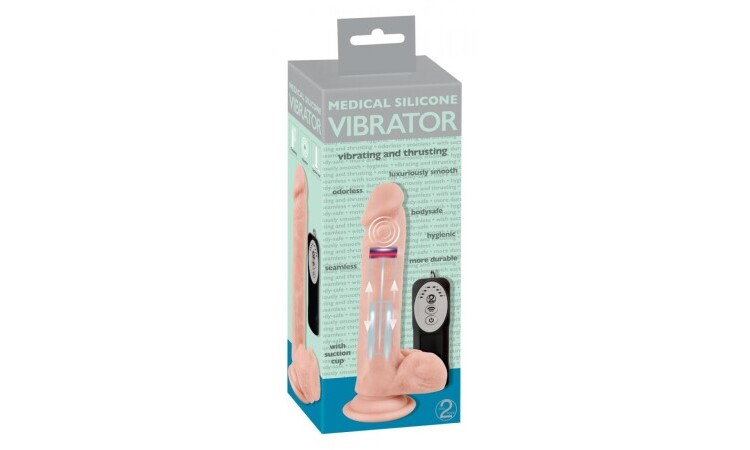 Pulsating and Vibrating Dildo - 21 cm - Image 3