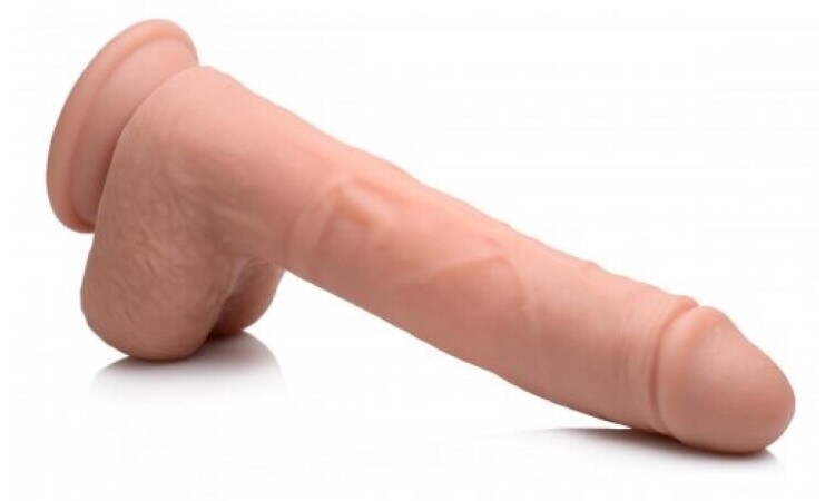 Vibrating & Thrusting XL Dildo with Suction Cup and Balls - Image 3