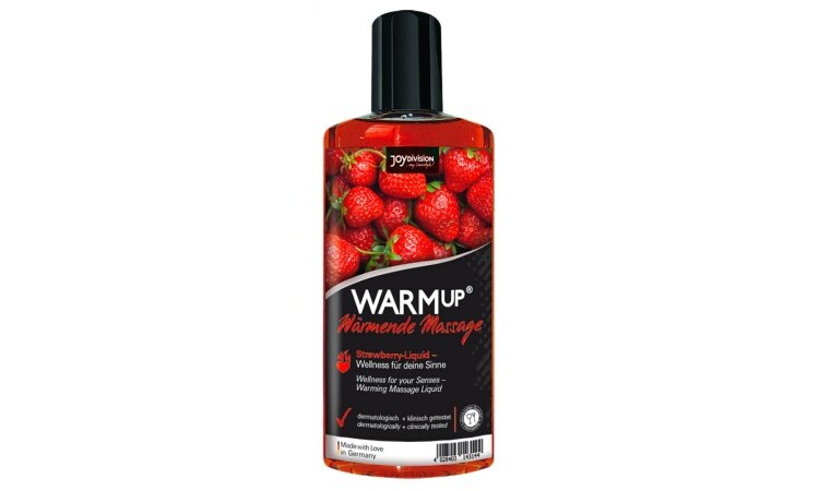 Warm-up Massage Oil - Strawberry - Image 1