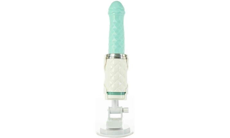 Pillow Talk - Feisty Thrusting Vibrator - Teal - Image 4