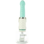 Pillow Talk - Feisty Thrusting Vibrator - Teal - Image 4